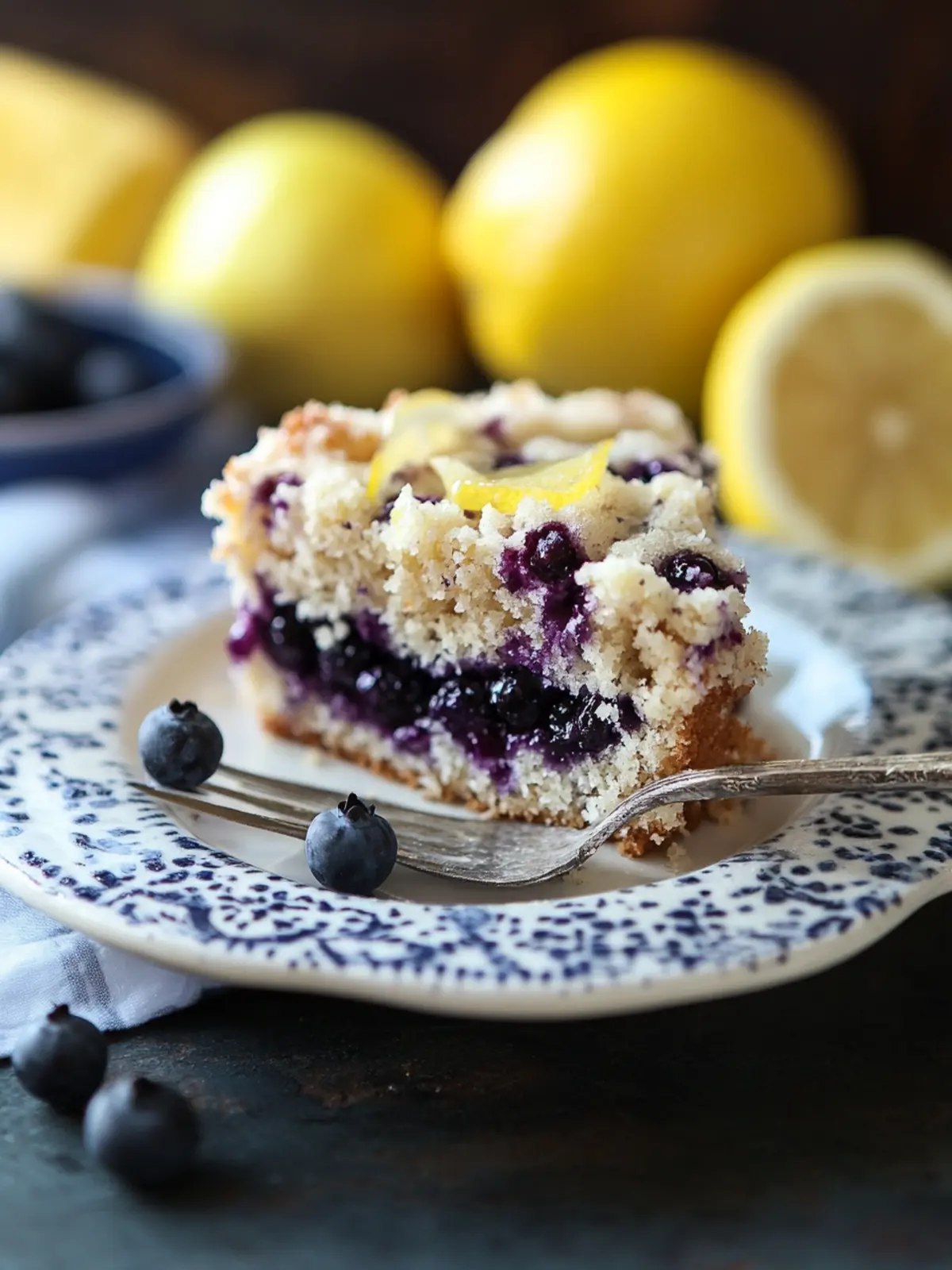 Lemon Blueberry Coffee Cake