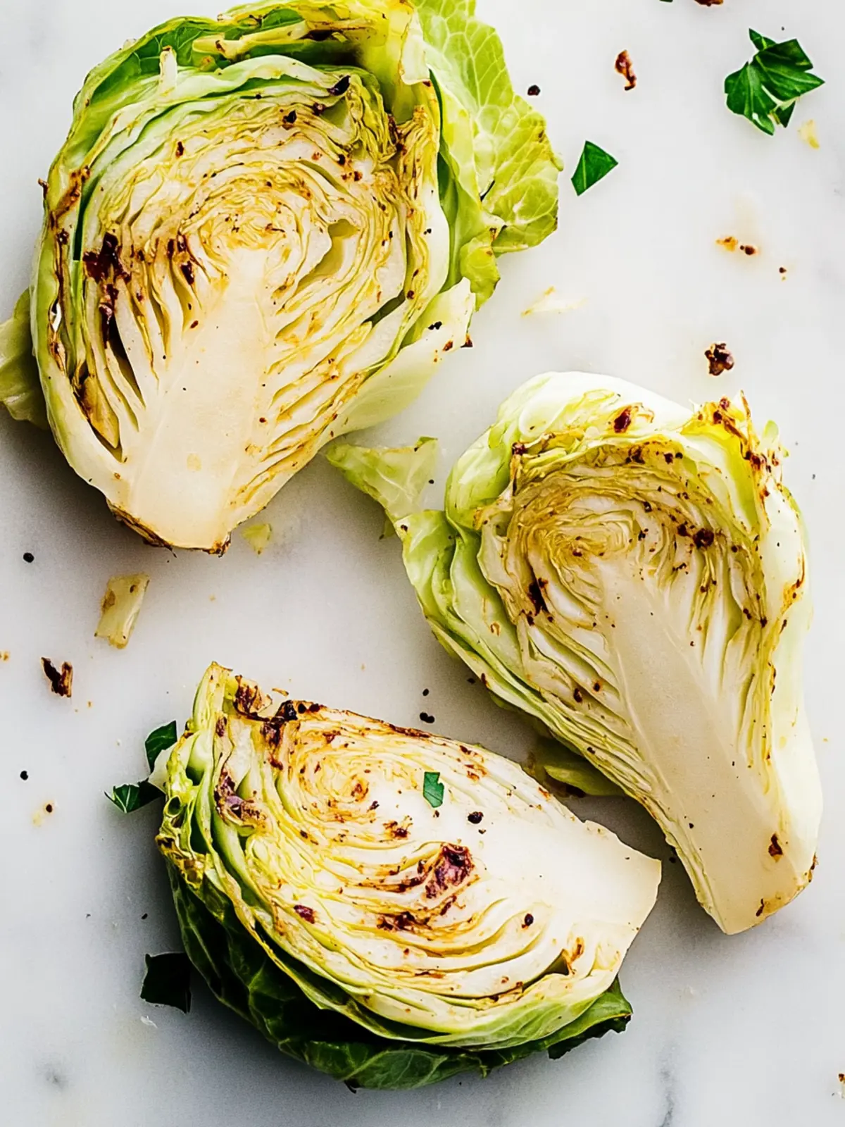 Crispy Air Fryer Cabbage Wedges in Just 15 Minutes