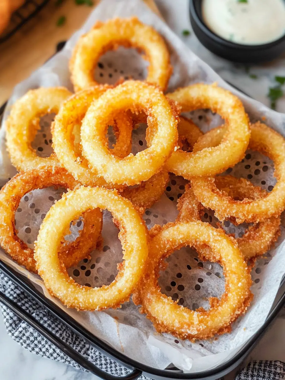 Crispy Air Fryer Onion Rings for Guilt-Free Snacking