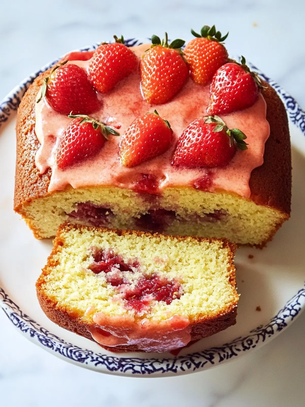 Strawberry Pound Cake