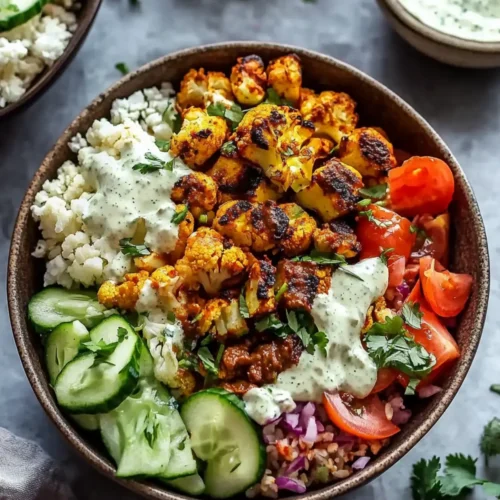 Vegan Cauliflower Shawarma Bowls