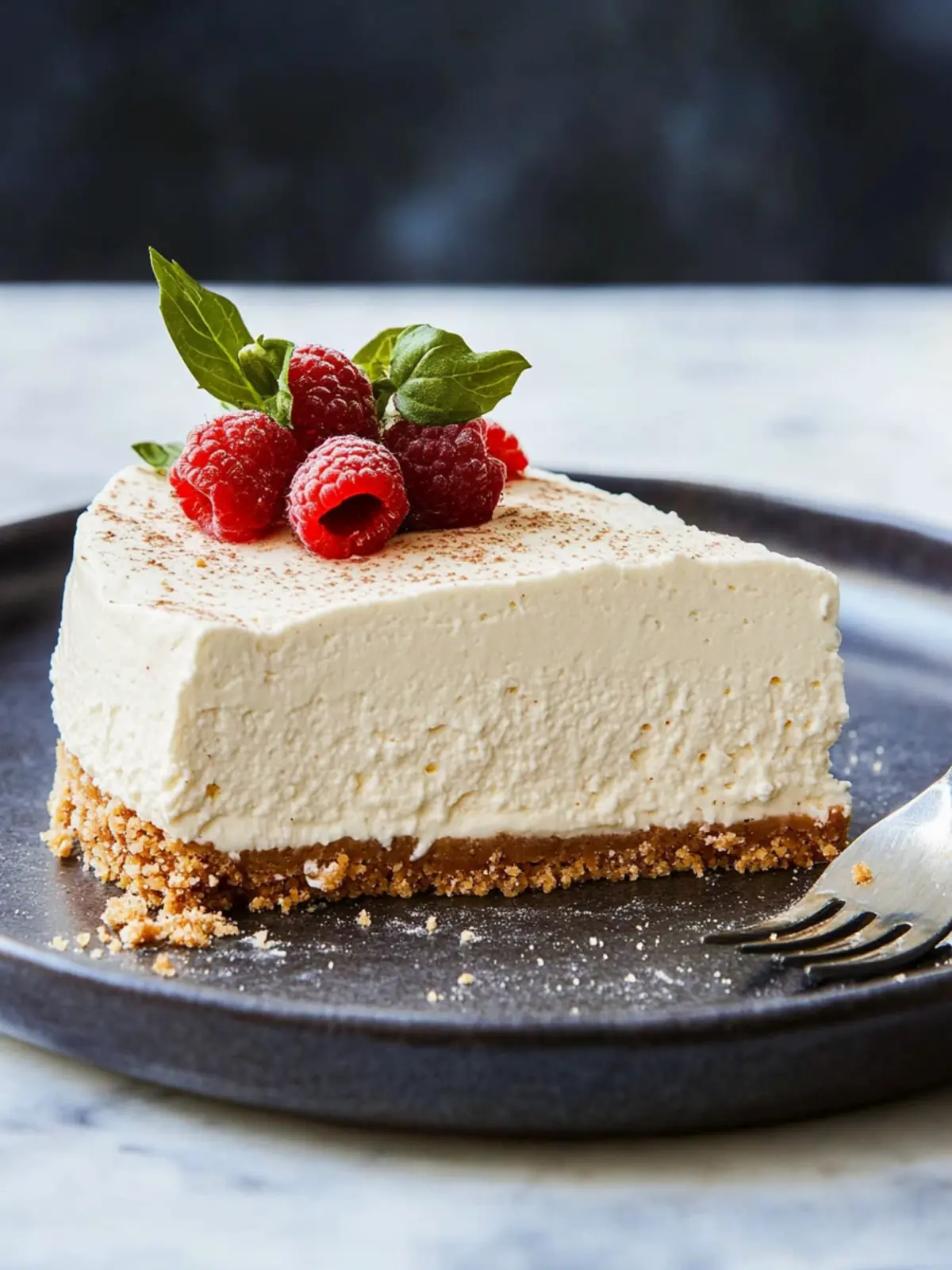 No-Bake Whipped Ricotta Cheesecake