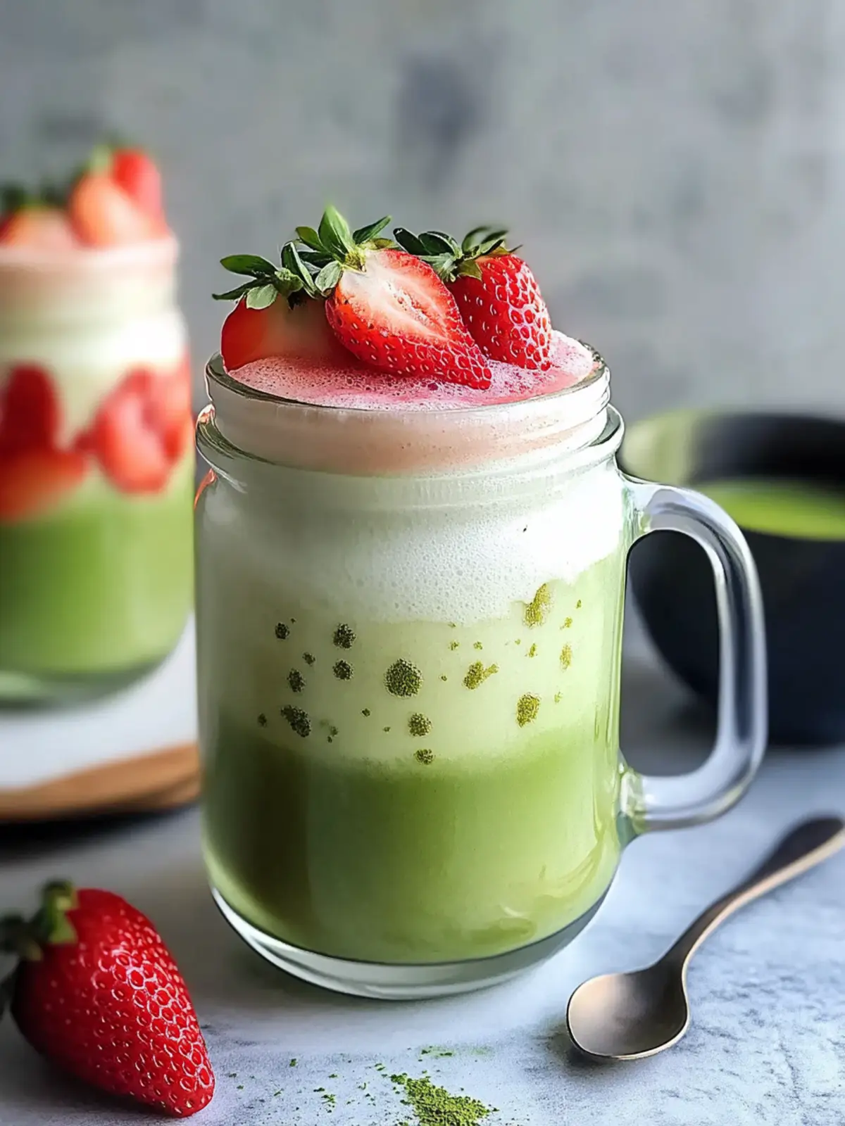 Delight in a Quick Strawberry Matcha Latte for Instant Joy