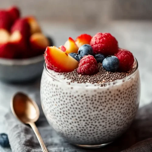Sweet Chia Seed Pudding with Almond Milk