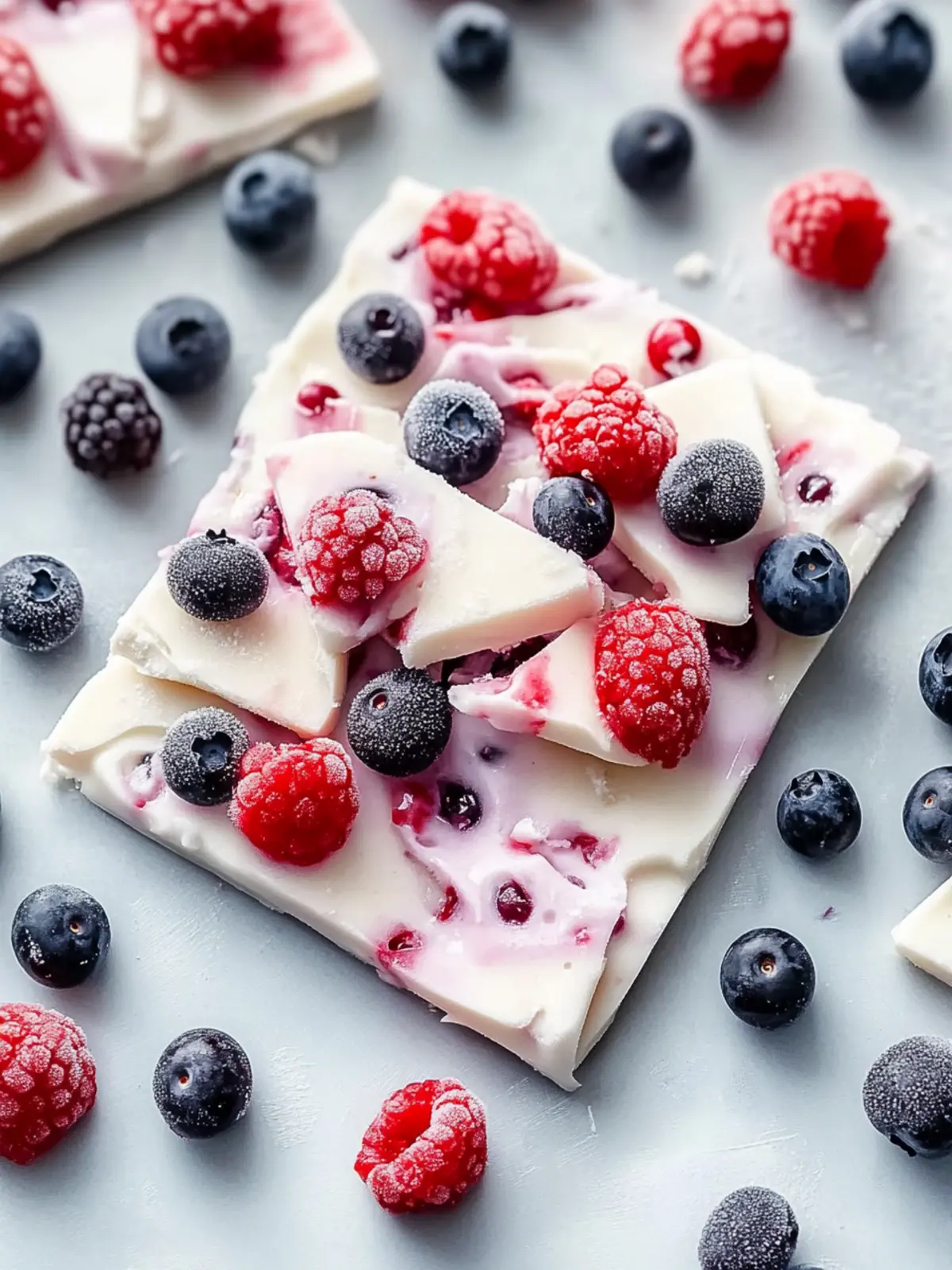 Berry Frozen Yogurt Bark