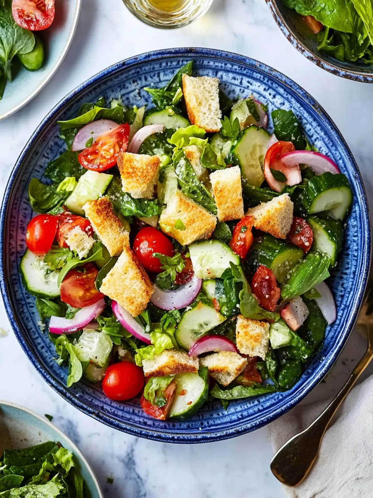 Refreshing Fattoush Salad Recipe with Crispy Pita Crunch