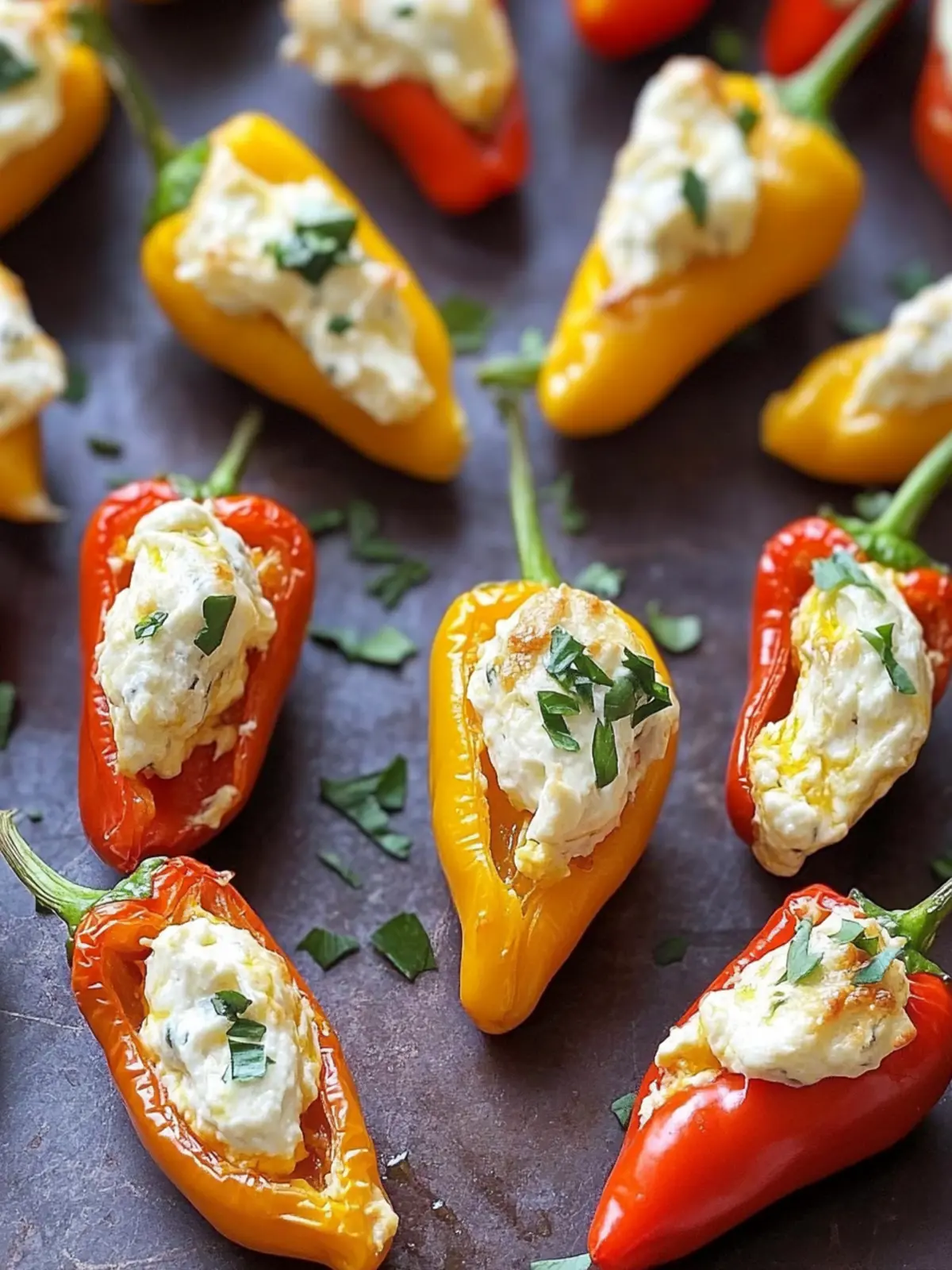Cream Cheese Stuffed Mini Peppers