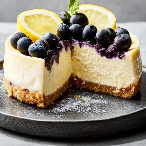 Lemon-Blueberry Cheesecake