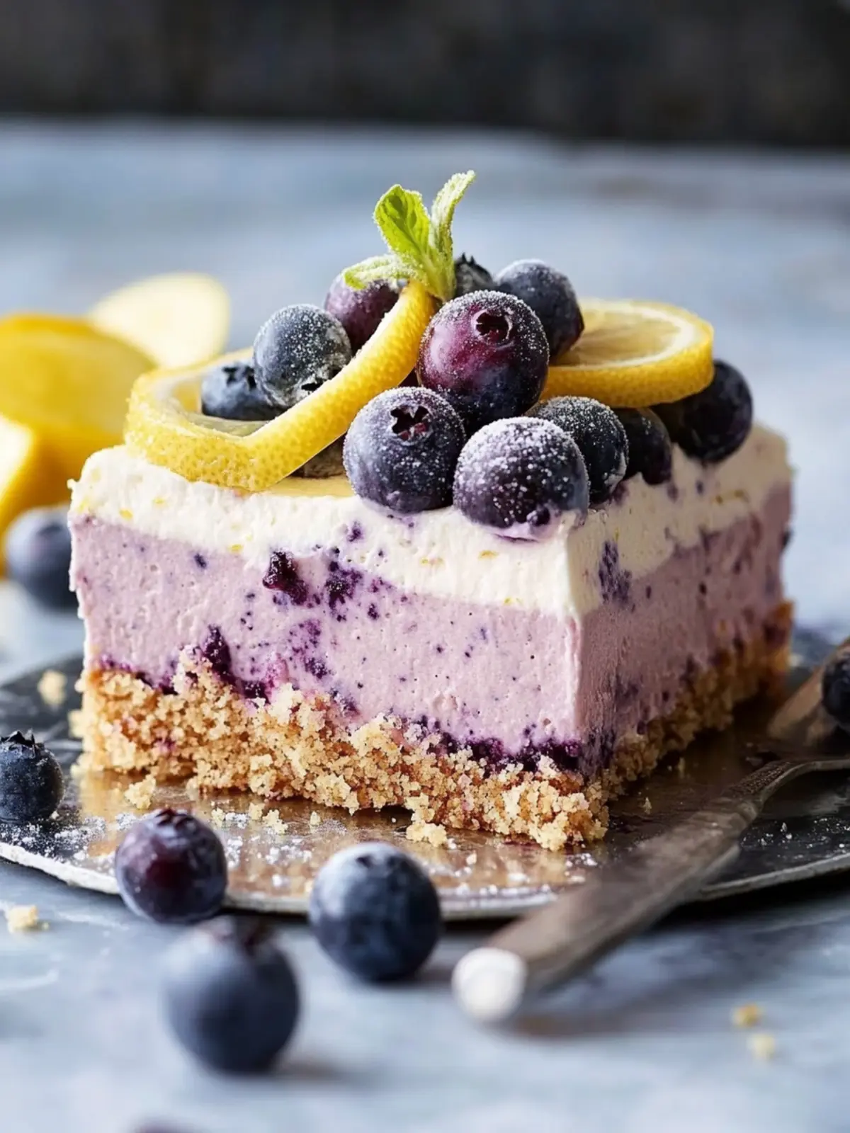 Lemon Blueberry Mousse Cake: A Refreshing Summer Delight