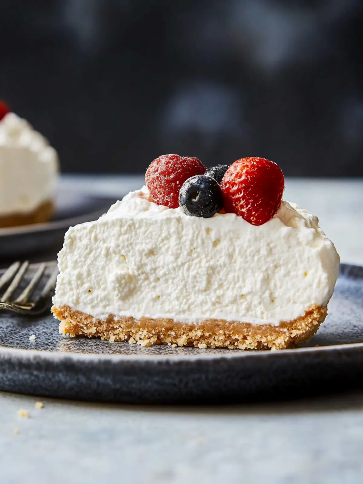 No-Bake Whipped Ricotta Cheesecake