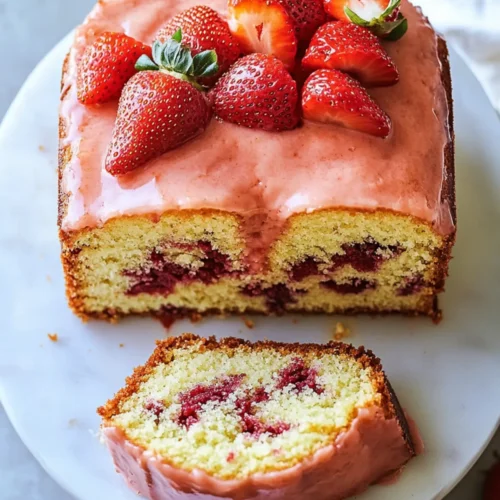 Strawberry Pound Cake