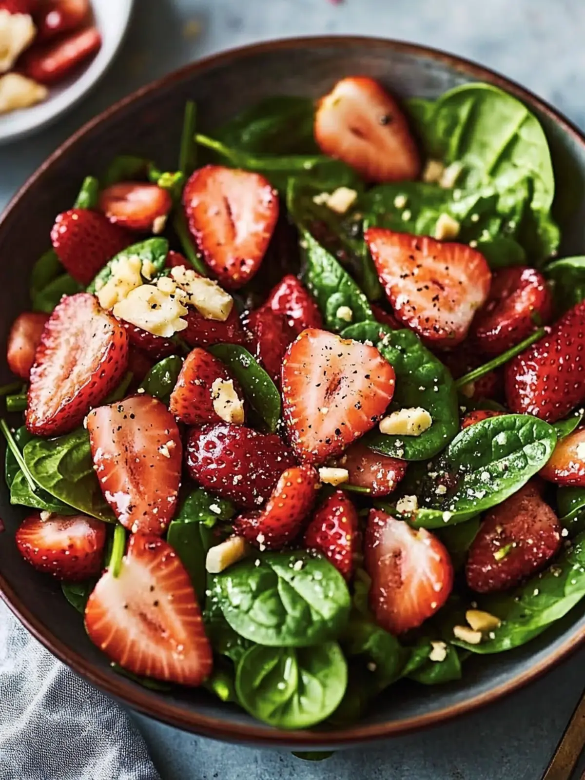 strawberry spinach salad