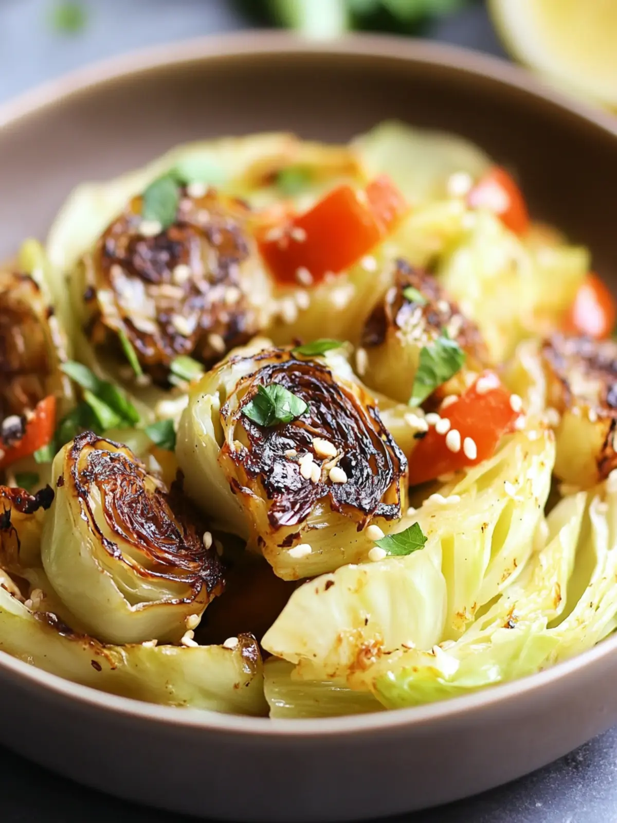Roasted Cabbage Wedges
