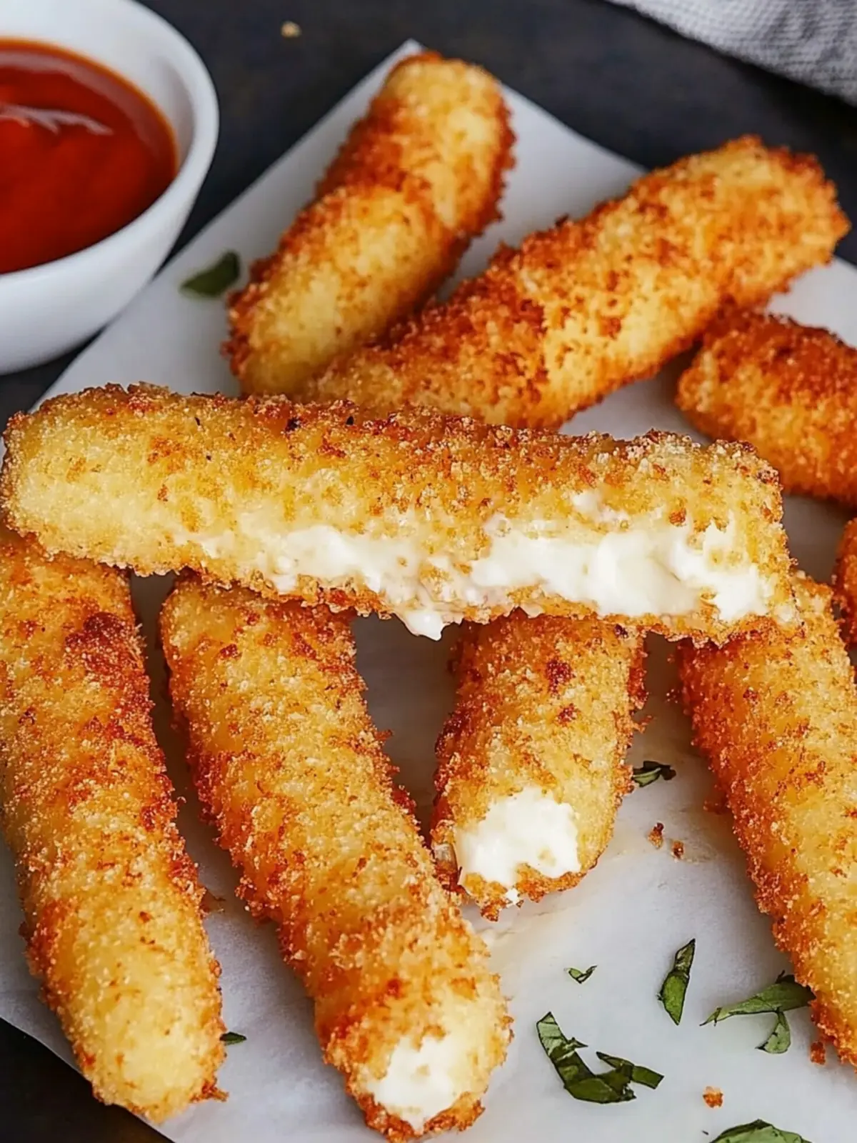 Air Fryer Mozzarella Sticks