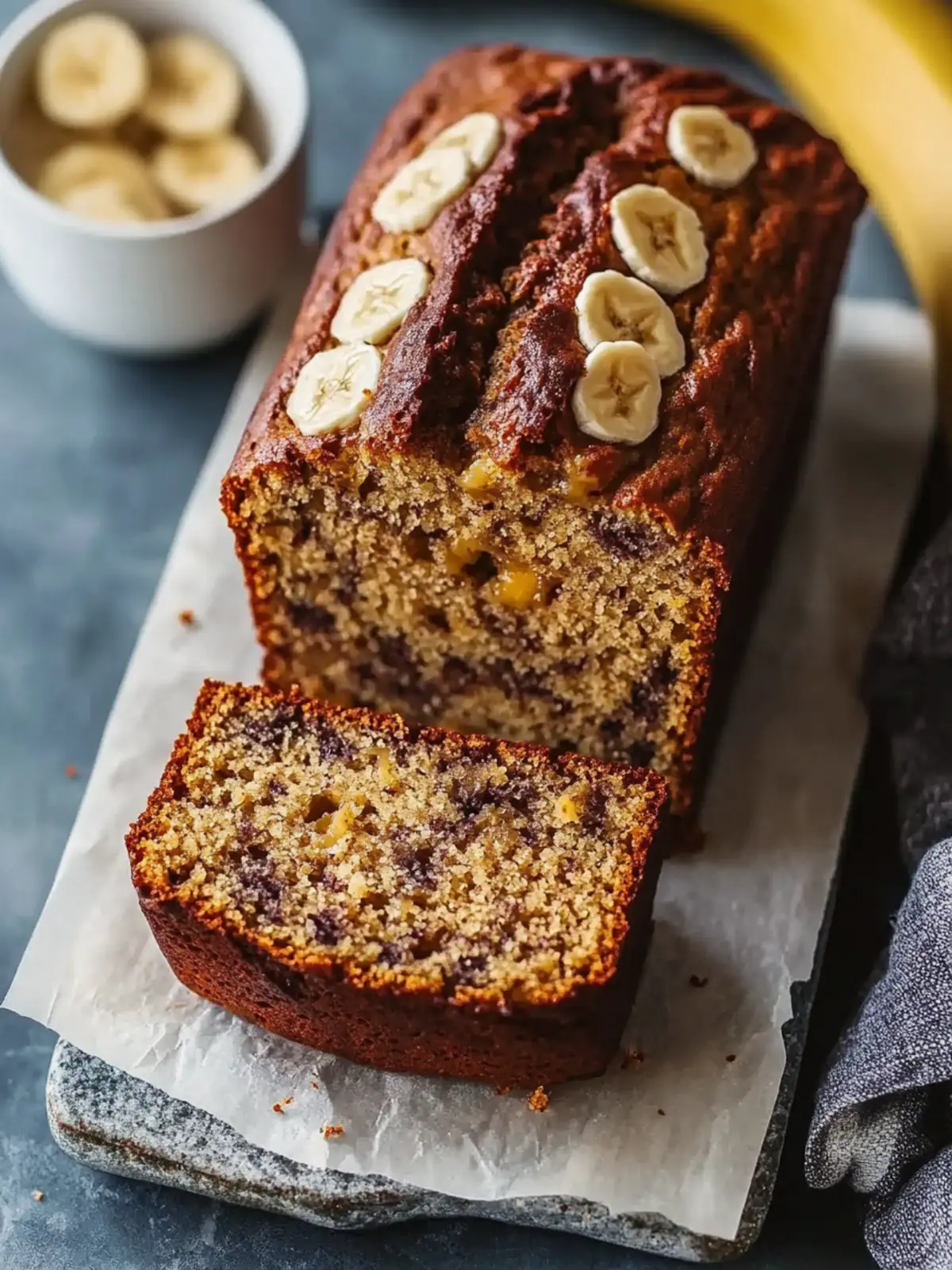 Golden Moist Banana Bread