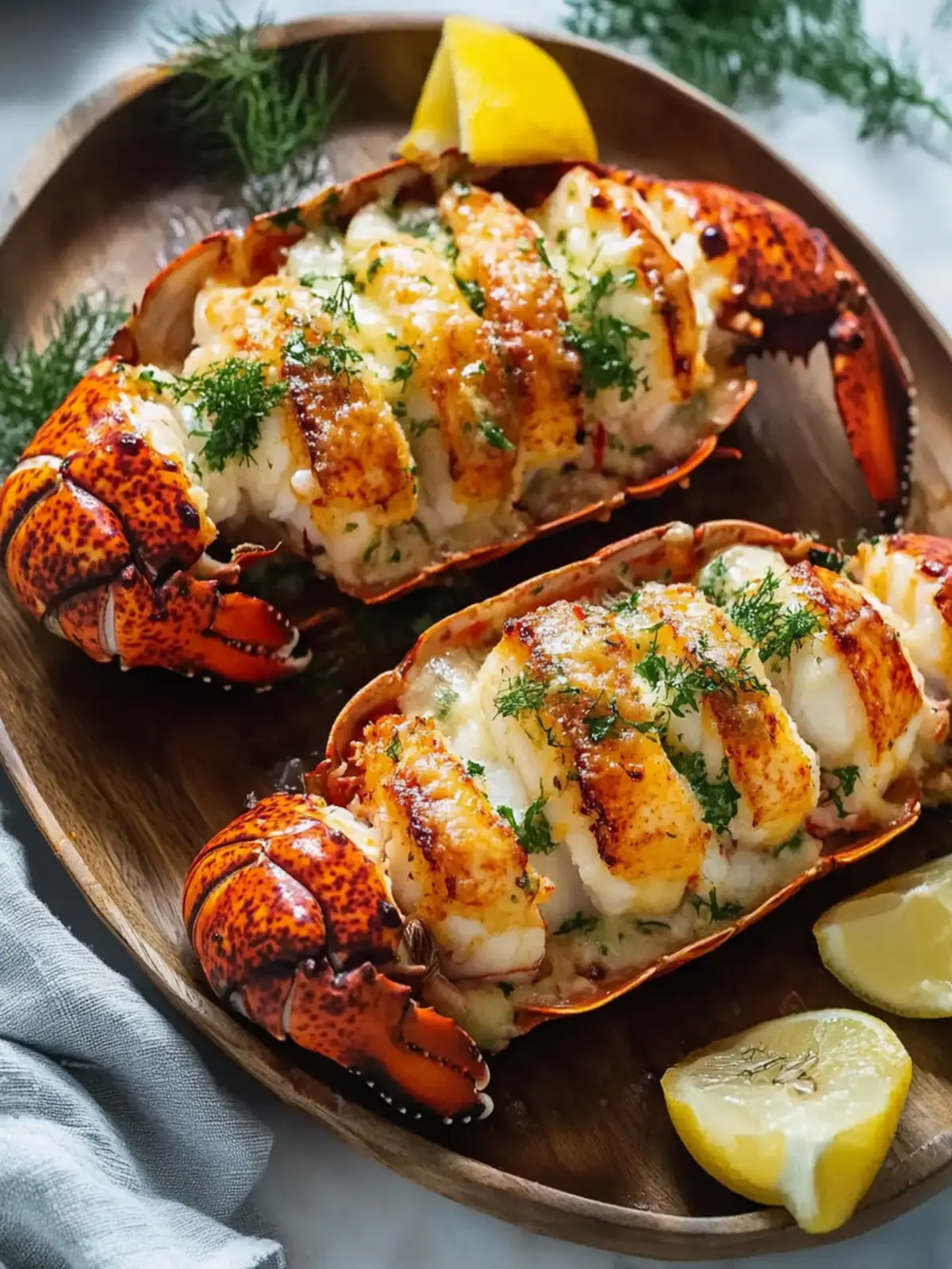Tender Baked Lobster Tails