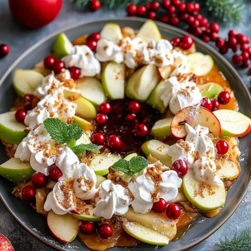 Christmas Apple Nachos