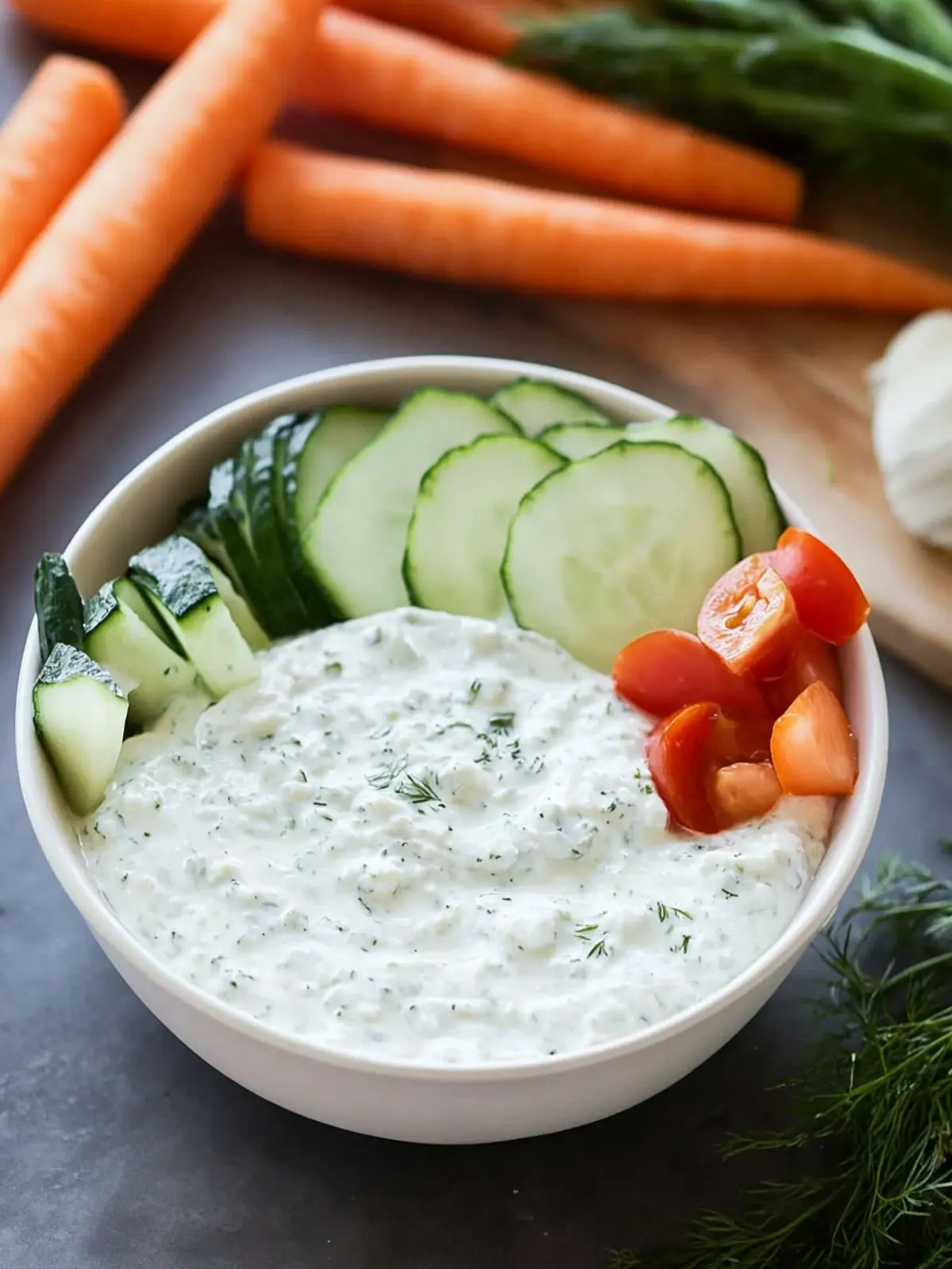 Creamy Cottage Cheese Ranch Dip for Healthy Snacking