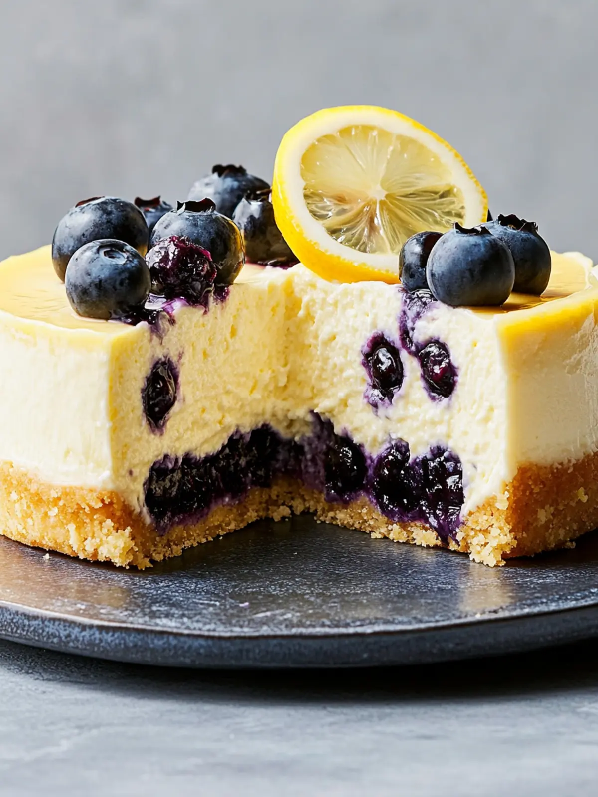 Lemon-Blueberry Cheesecake