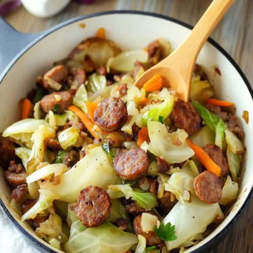 Cabbage and Sausage Skillet
