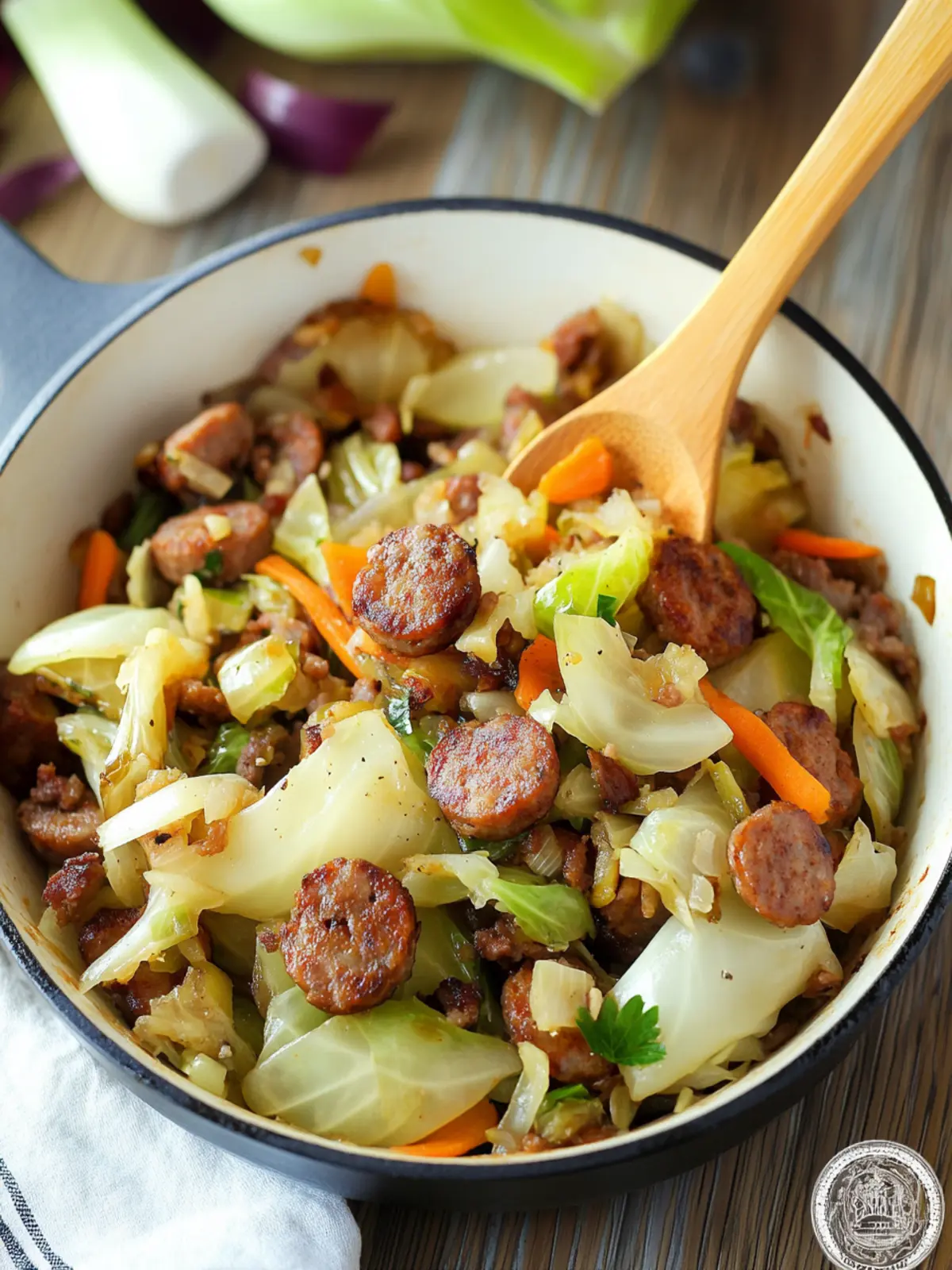 Cabbage and Sausage Skillet: Quick, Flavor-Packed Family Meal
