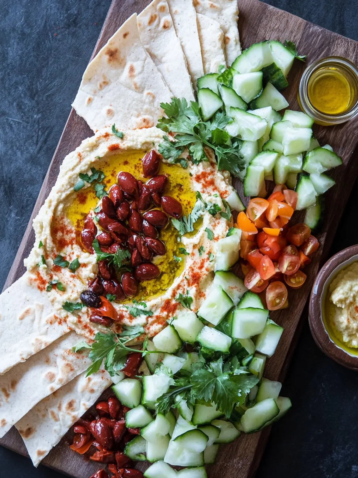 Mediterranean Hummus Board