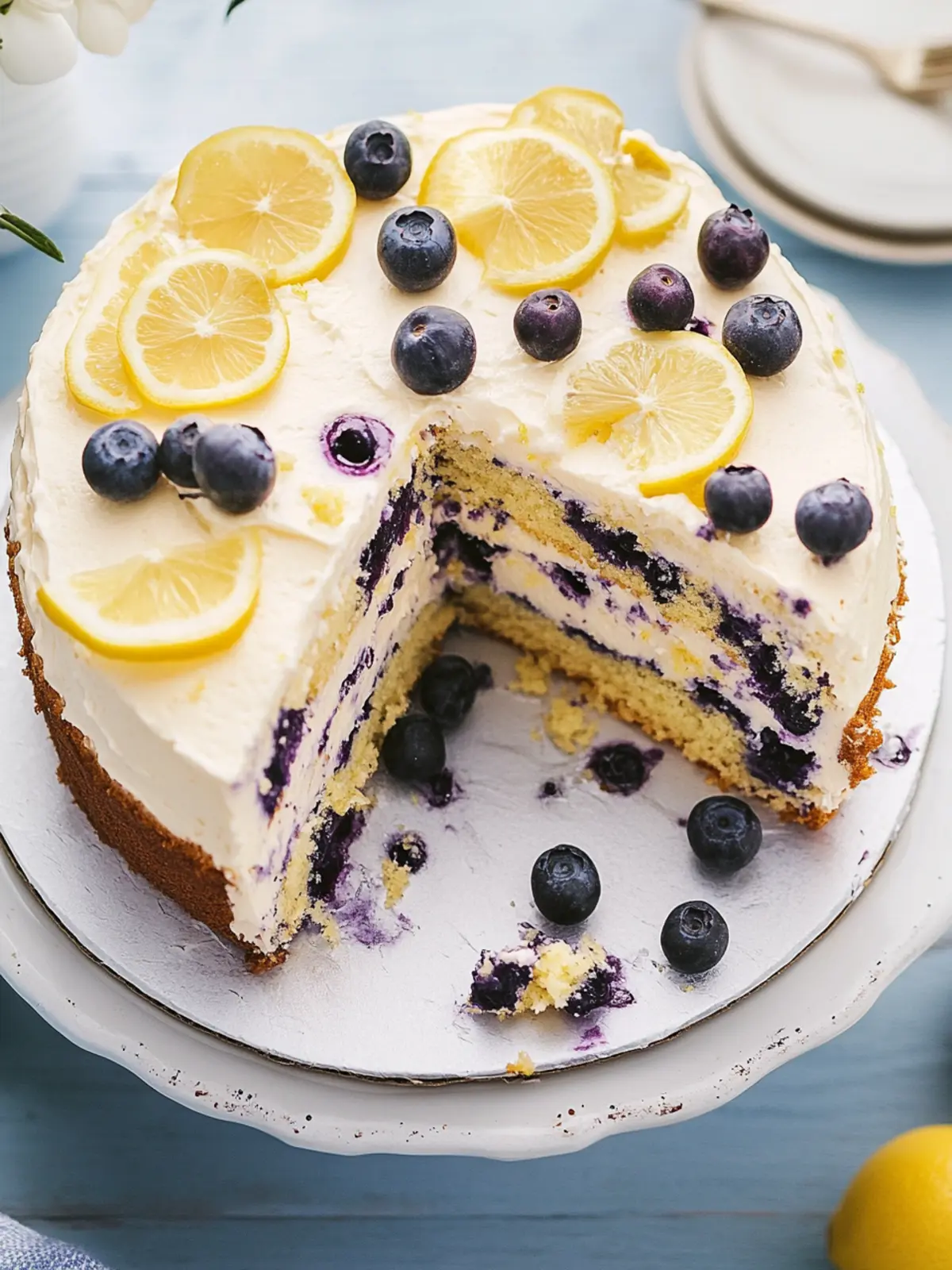 Lemon Blueberry Cake