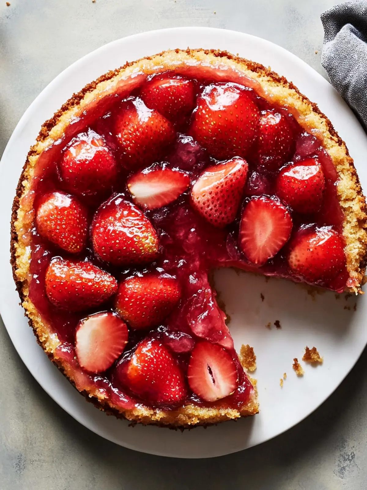 Strawberry Upside Down Skillet Cake: Summer’s Sweetest Treat