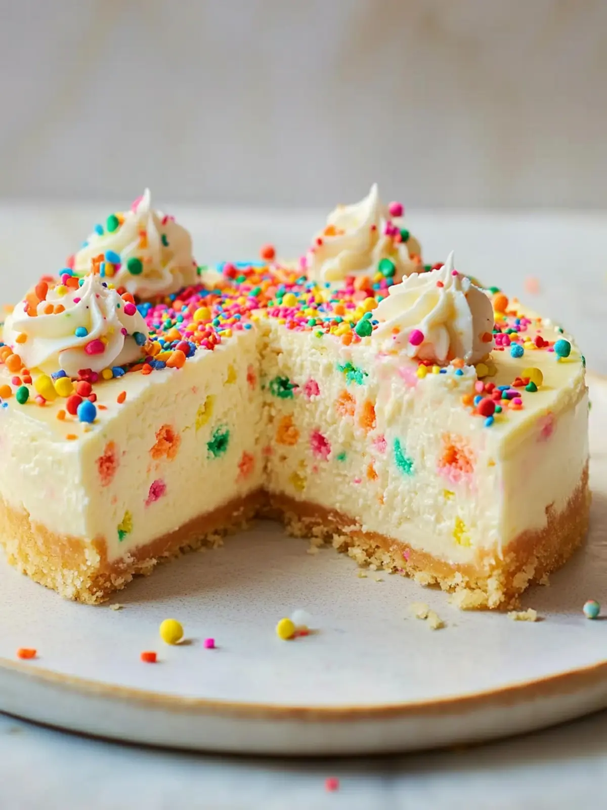 Funfetti Cheesecake: Transform Birthdays with This Easy Dessert
