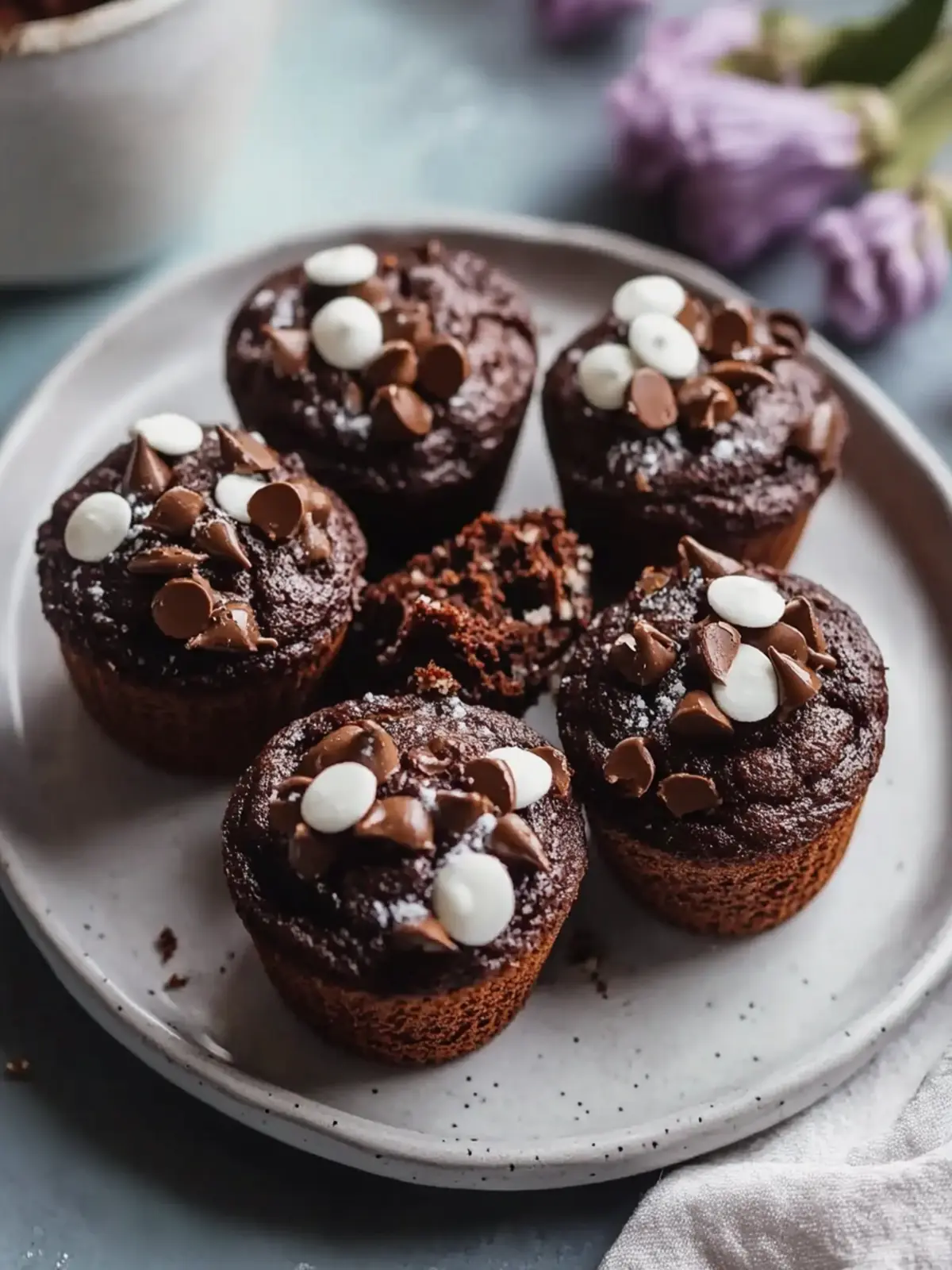 Chocolate Kodiak Cake Protein Muffins