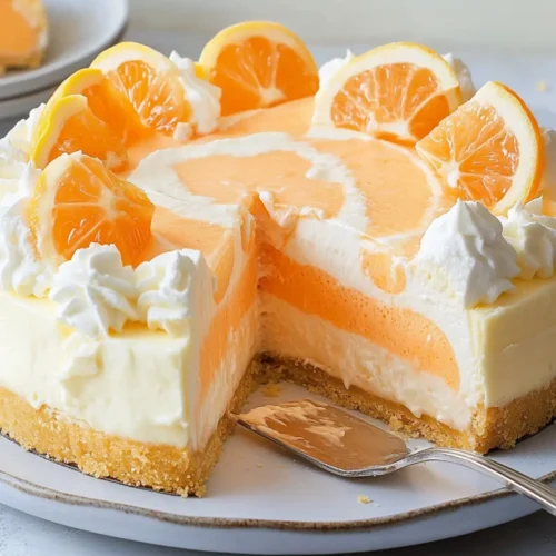 No-Bake Creamsicle Cheesecake