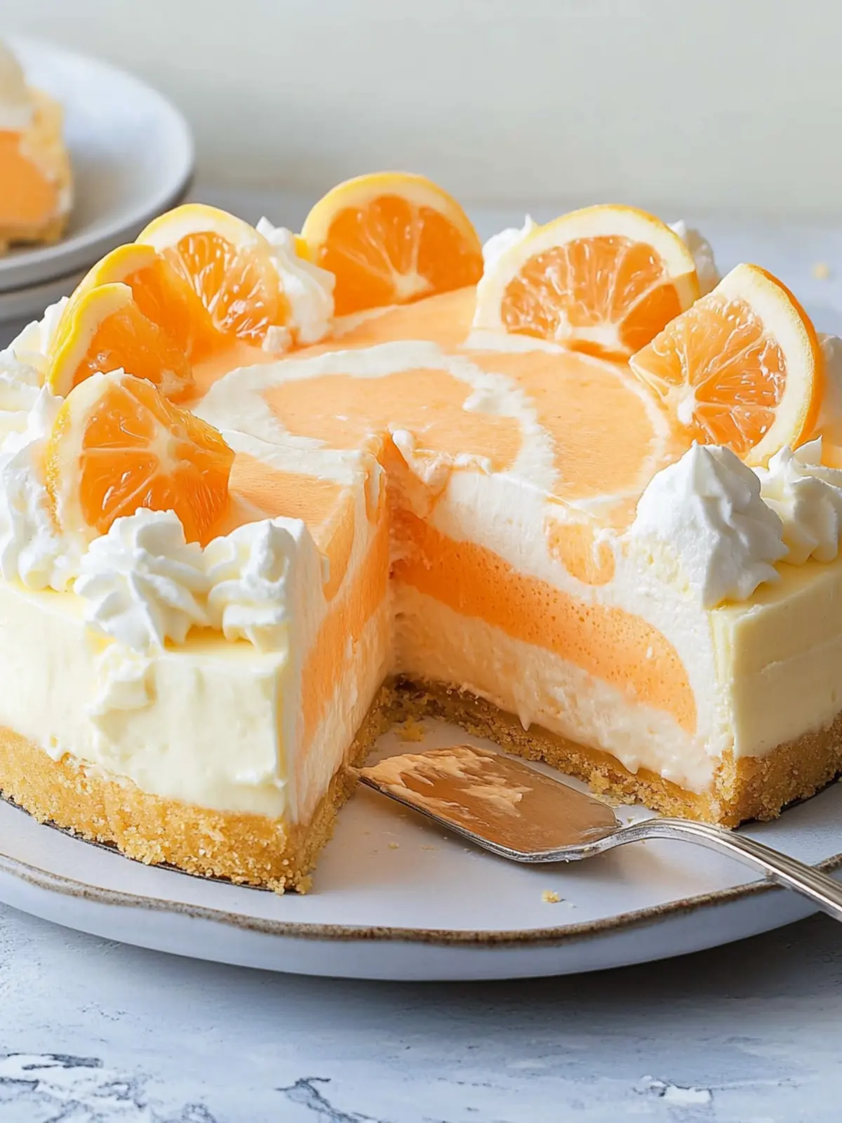 Creamy No-Bake Creamsicle Cheesecake – Summer’s Sweet Delight