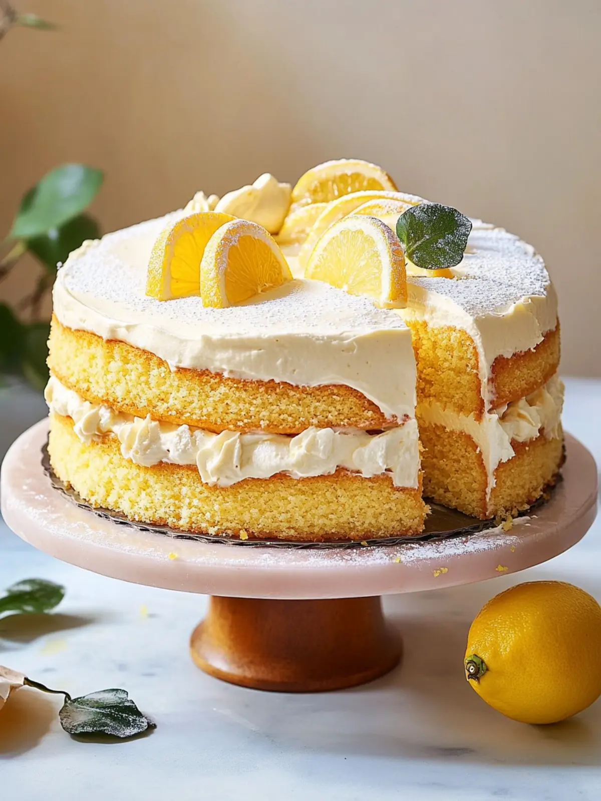 Lemon Cream Cake Bliss – Refreshing Recipe You’ll Adore