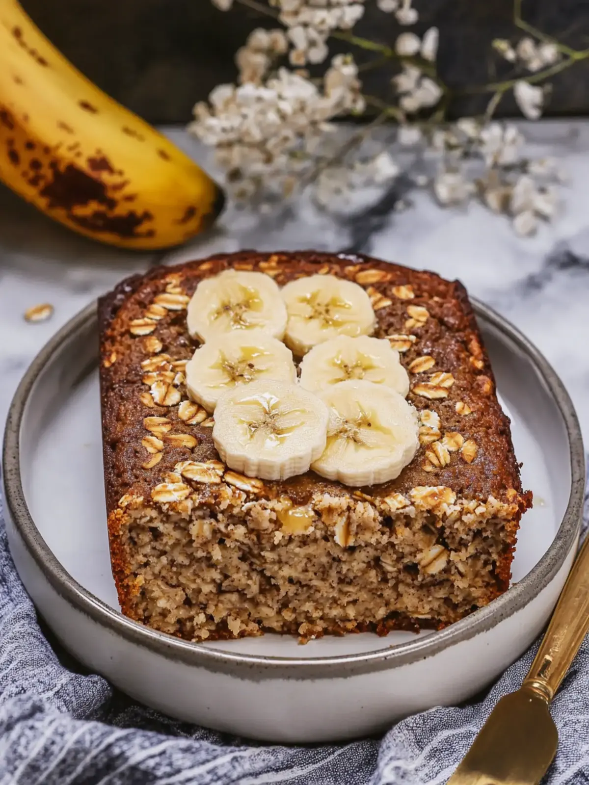 Banana Bread Baked Oatmeal