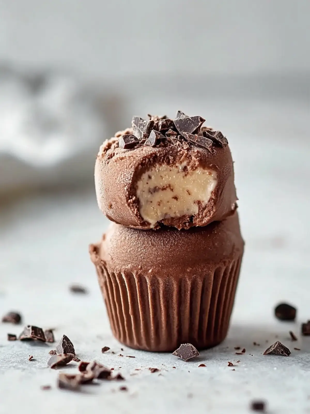Chocolate Frozen Yogurt Bites