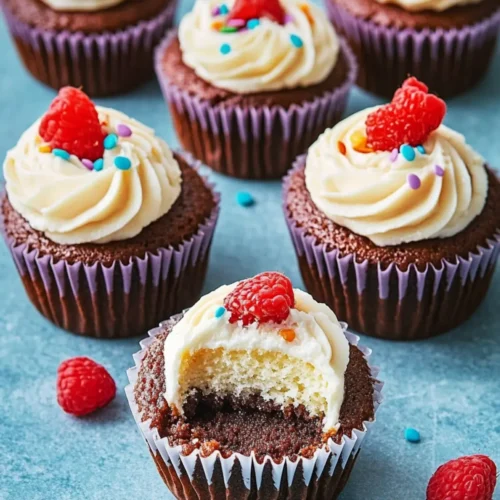 Cheesecake Stuffed Cupcakes
