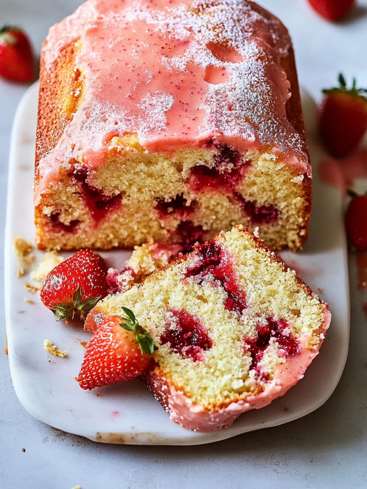 Strawberry Pound Cake
