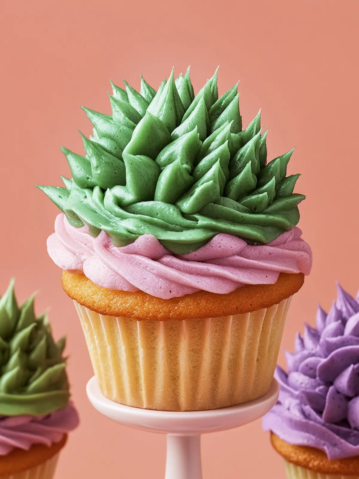 Vibrant Succulent Cupcakes to Brighten Your Day!