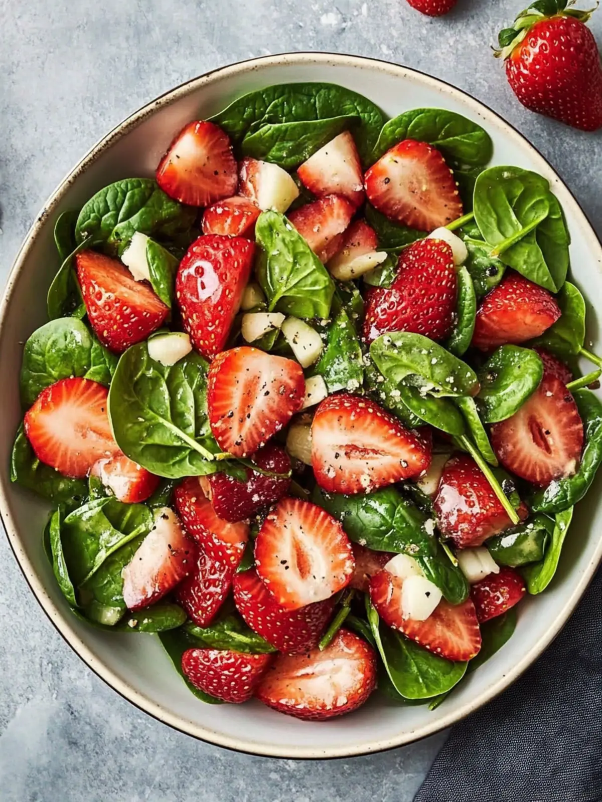 strawberry spinach salad