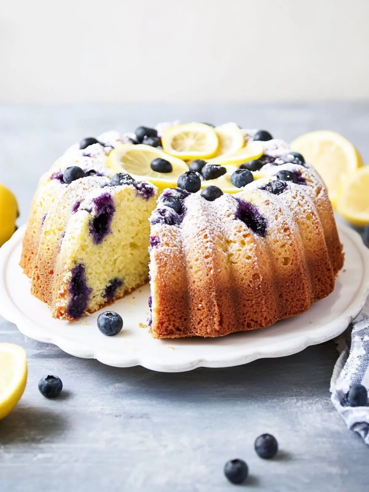 Lemon-Blueberry Pound Cake