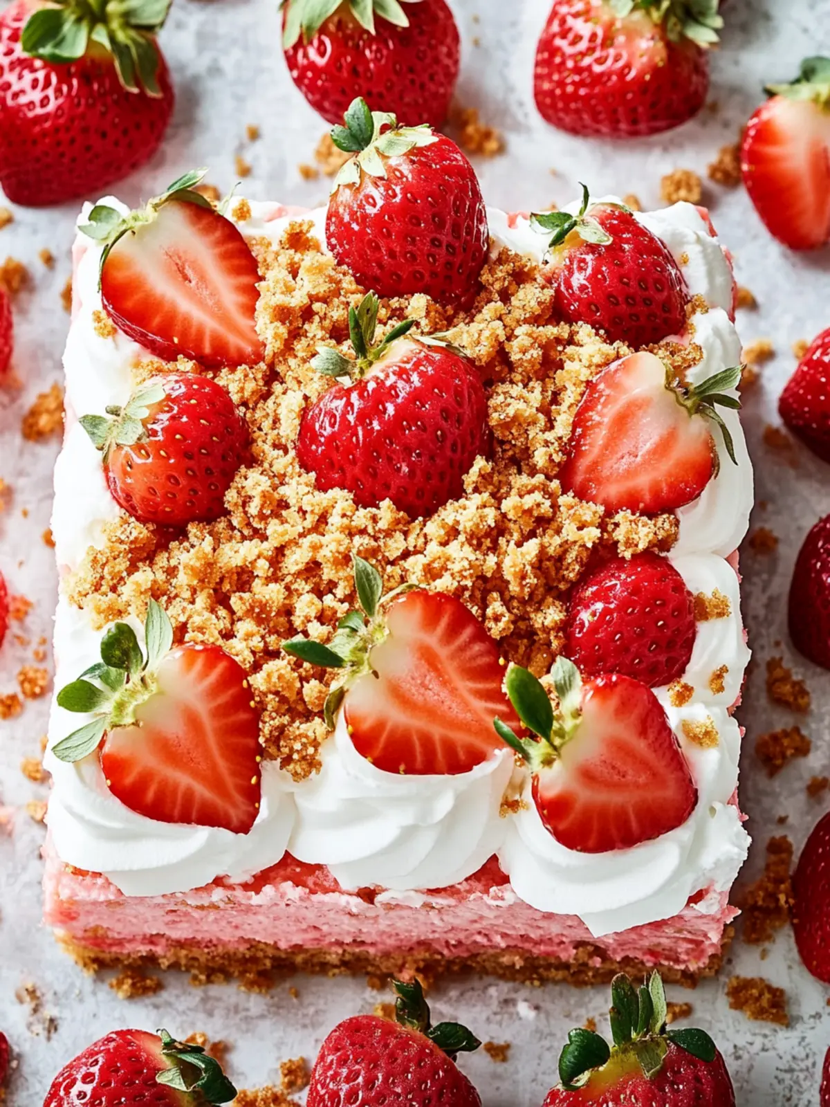 Strawberry Crunch Poke Cake: Easy Summer Treat to Impress!