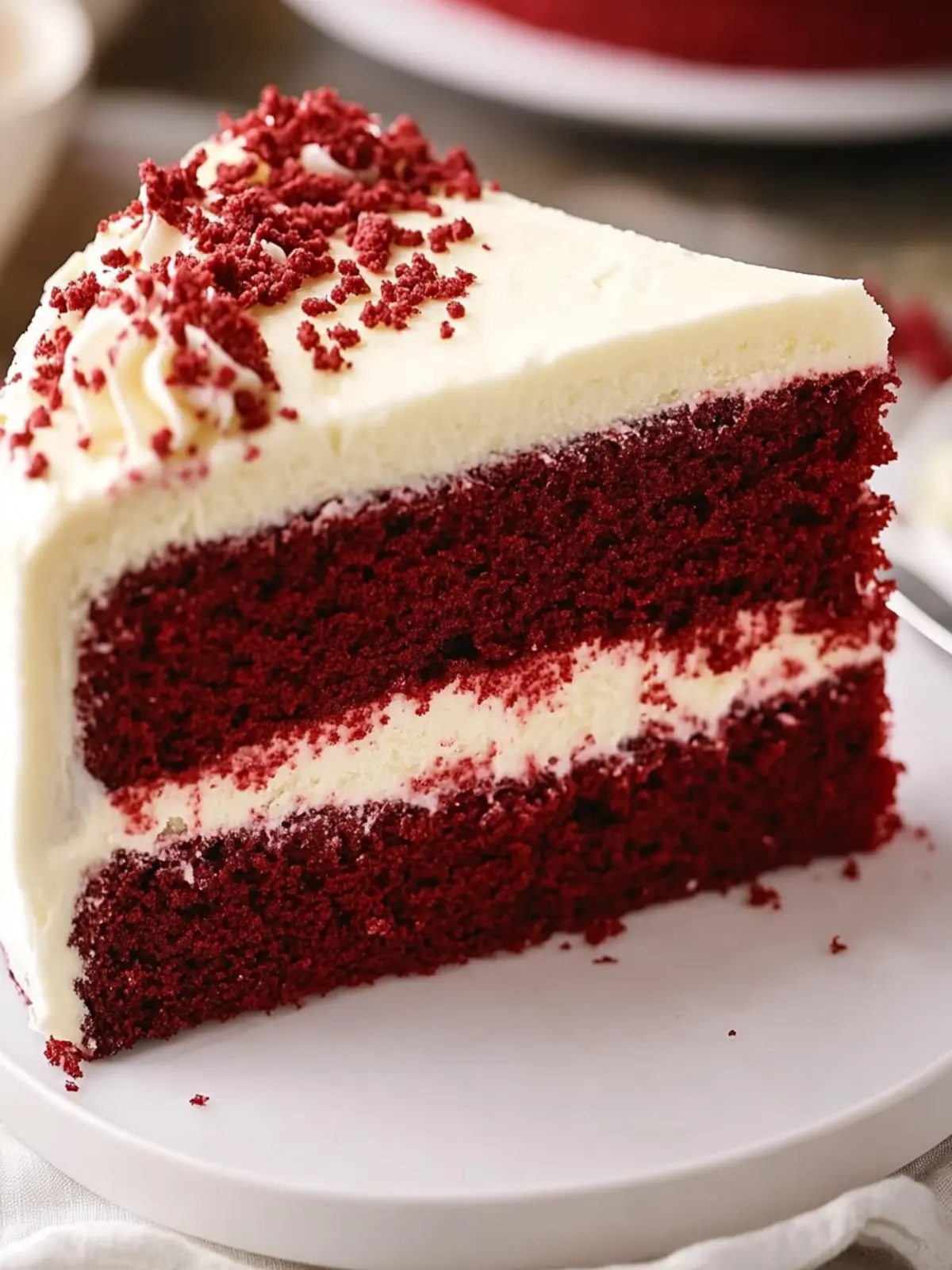 Decadent Red Velvet Cake with Cream Cheese Bliss!
