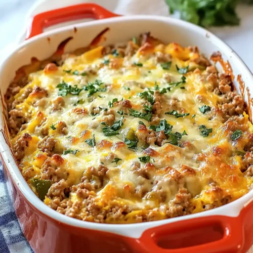 Low Carb Ground Turkey Casserole