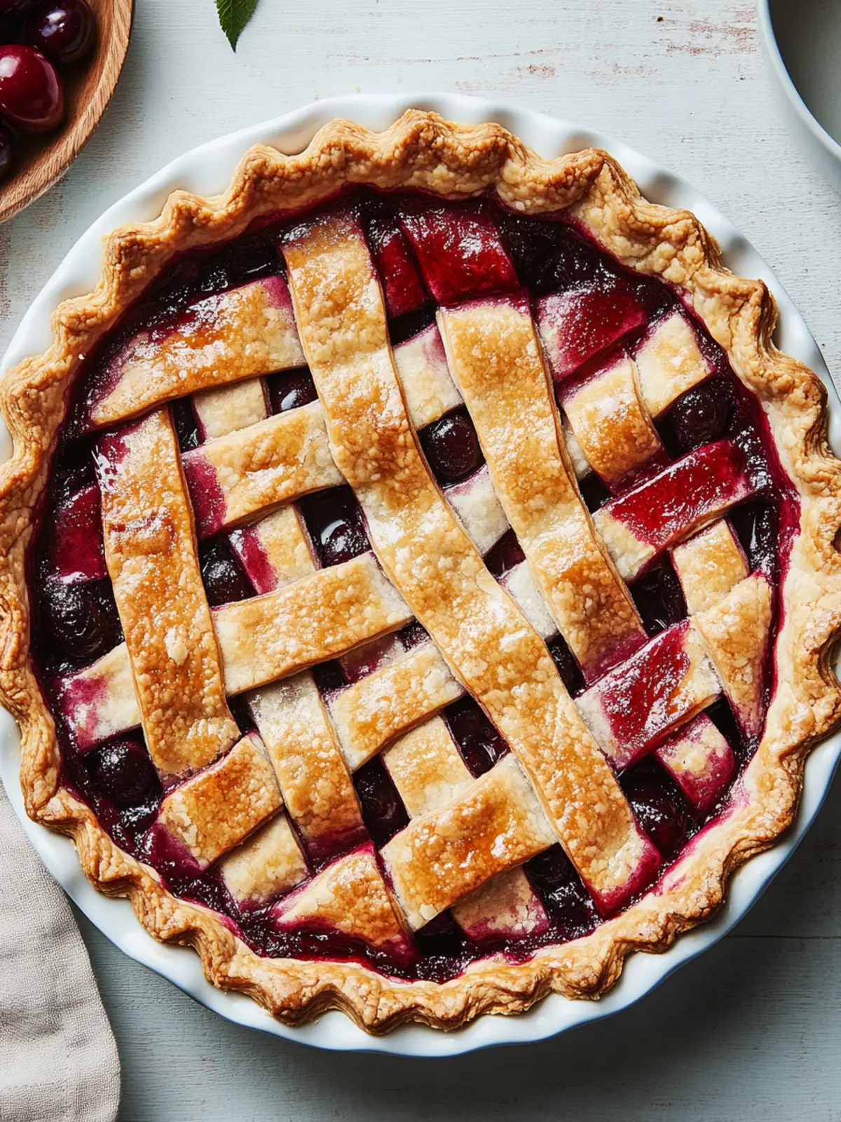 Irresistible Cherry Pie Recipe with Flaky Lattice Crust