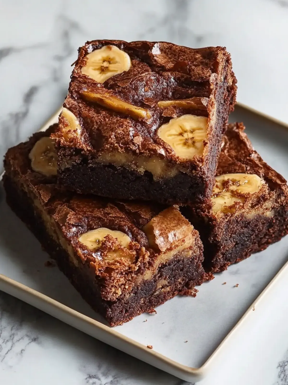 Fudgy Banana Bread Brownies