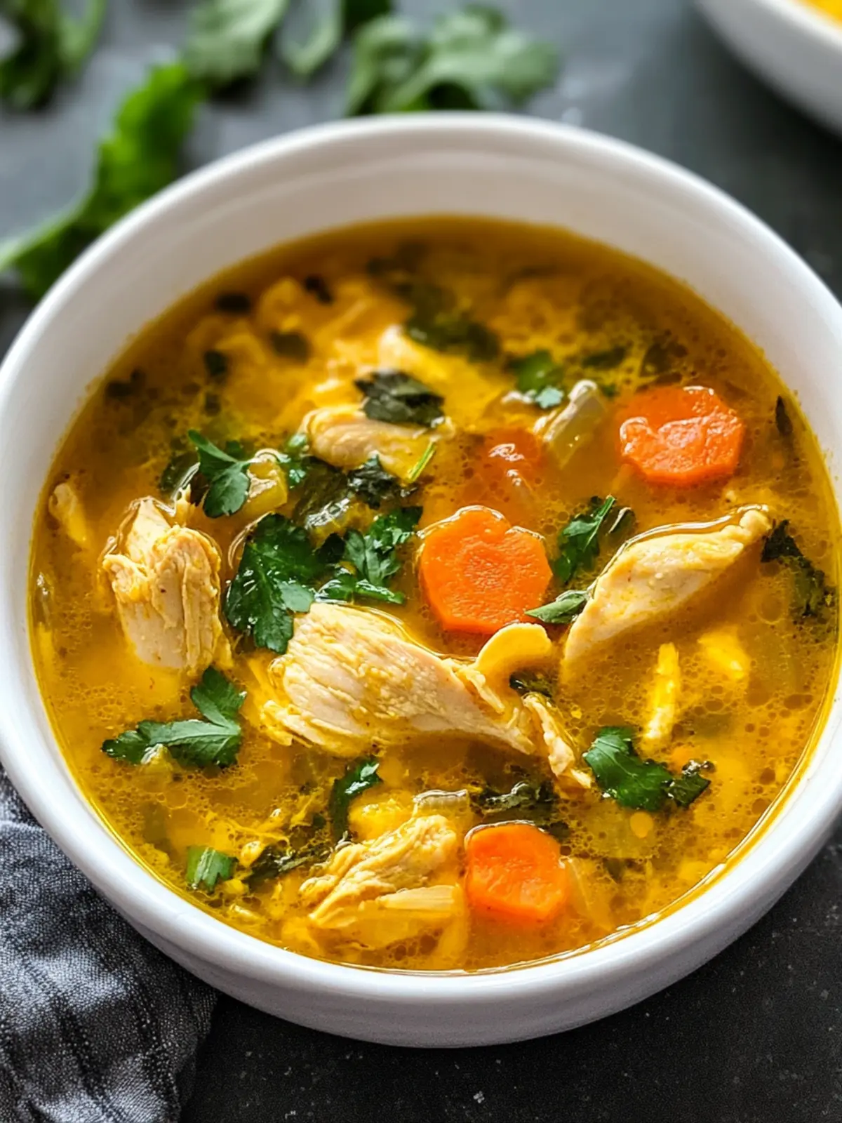Healing Turmeric Chicken Soup for Cozy Comfort and Wellness