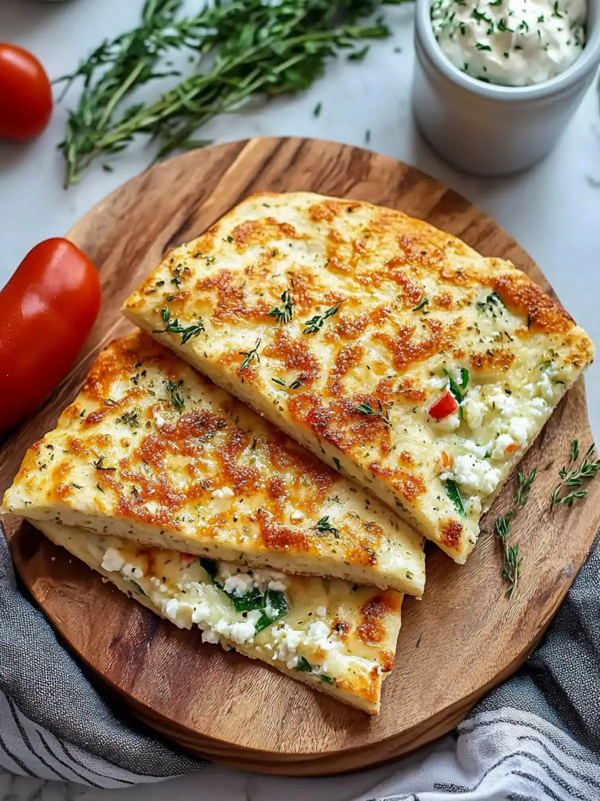 Gluten-Free Air Fryer Cottage Cheese Flatbread