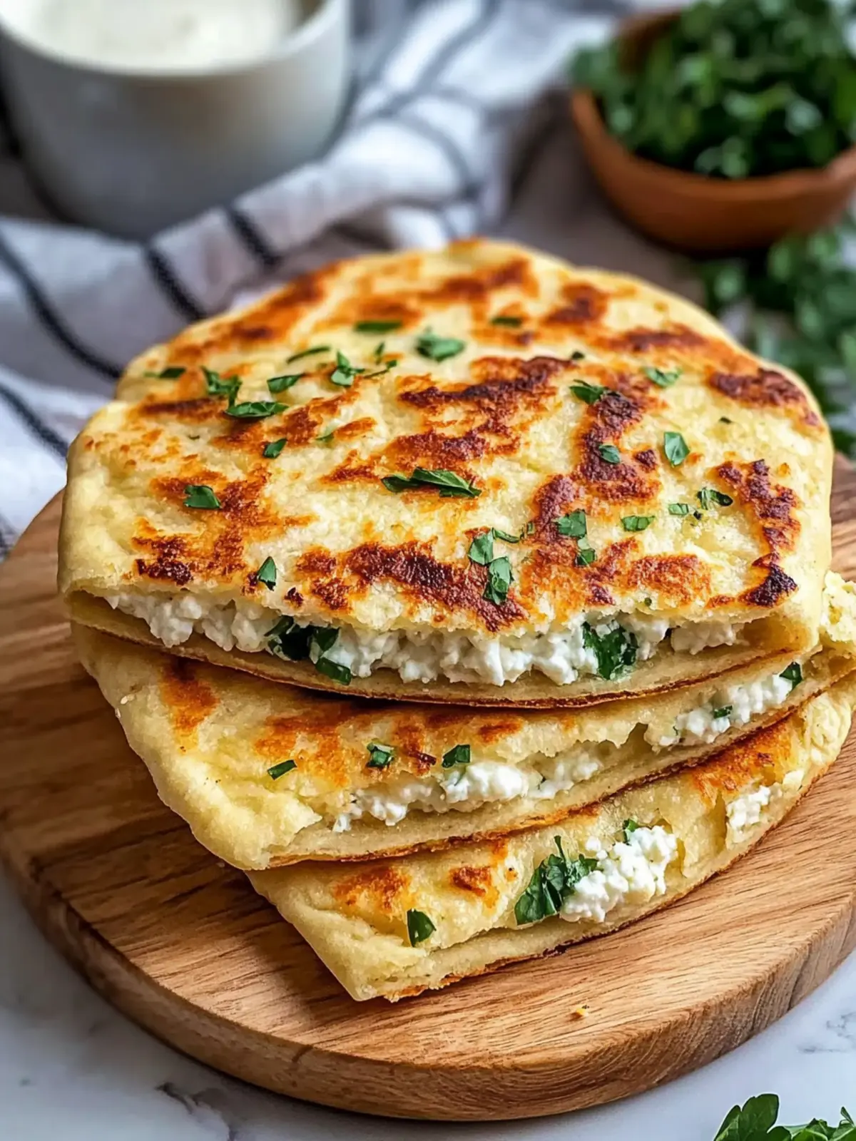 Gluten-Free Air Fryer Cottage Cheese Flatbread