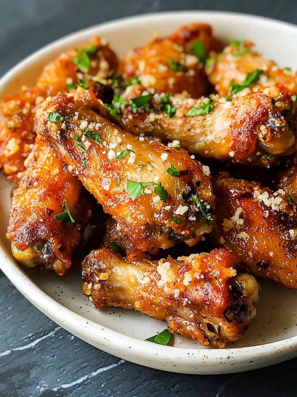 Air Fryer Garlic Parmesan Wings