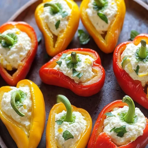 Cream Cheese Stuffed Mini Peppers